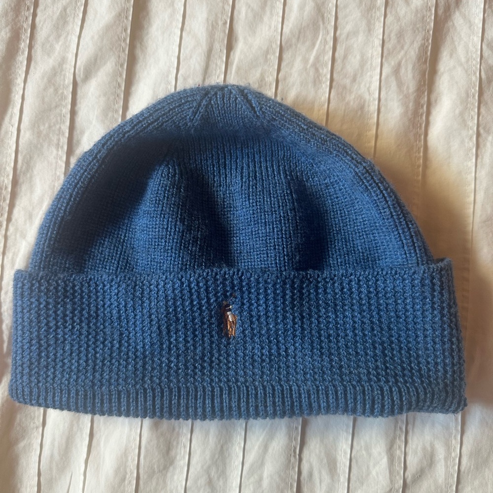 Polo by Ralph Lauren Blue Knit Beanie